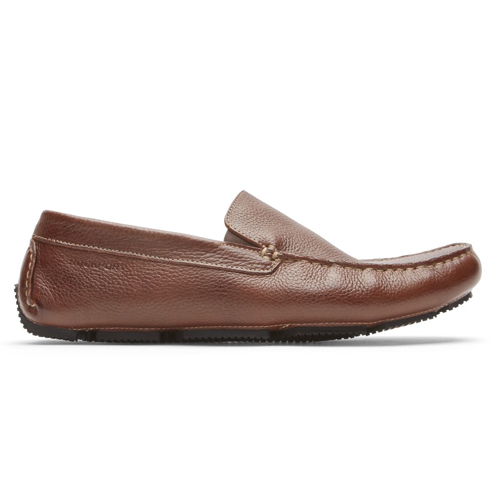 Slip-Ons Homem Rockport Rhyder Slipper Marrom,Portugal GYITX-7385